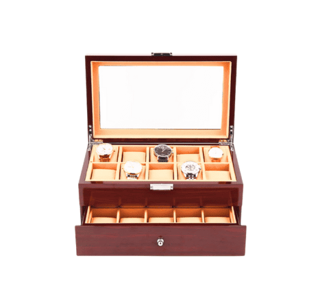 personalized wooden watch box inner